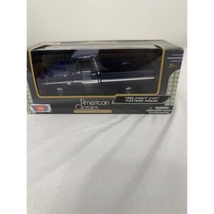 Motor Max 1966 Chevy C10 Fleetside Pickup 1:24 Diecast American Classics Blue